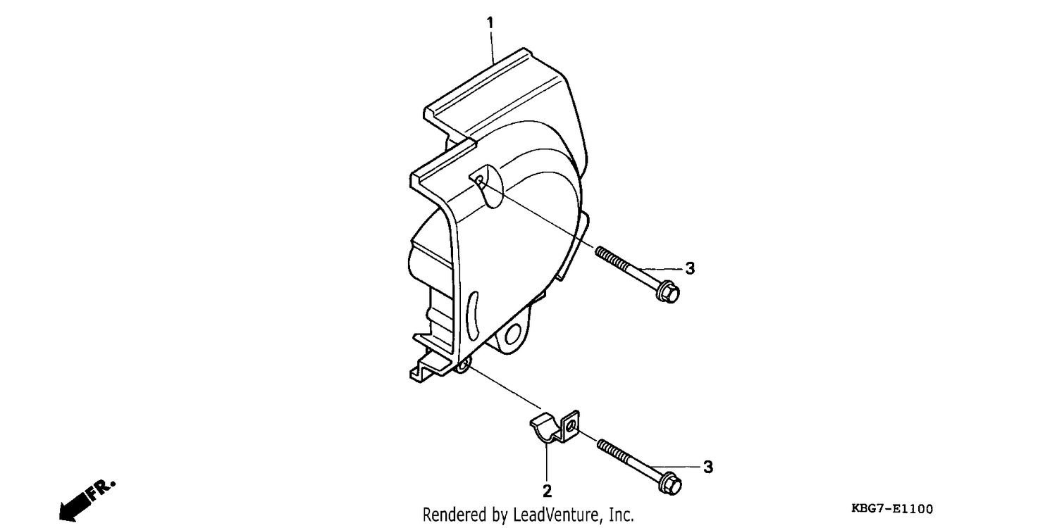 LEFT REAR CRANKCASE COVER