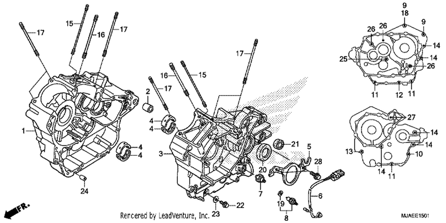  1 CRANKCASE (VT750S)