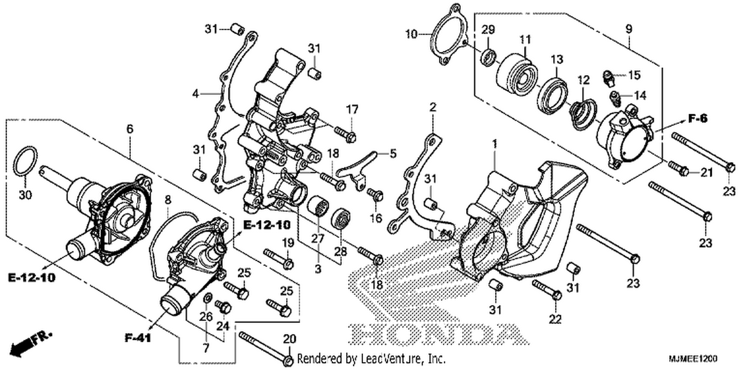 WATER PUMP/CLUTCH SLAVE CYLINDER