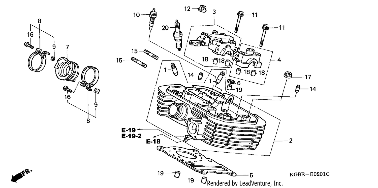 REAR CYLINDER HEAD