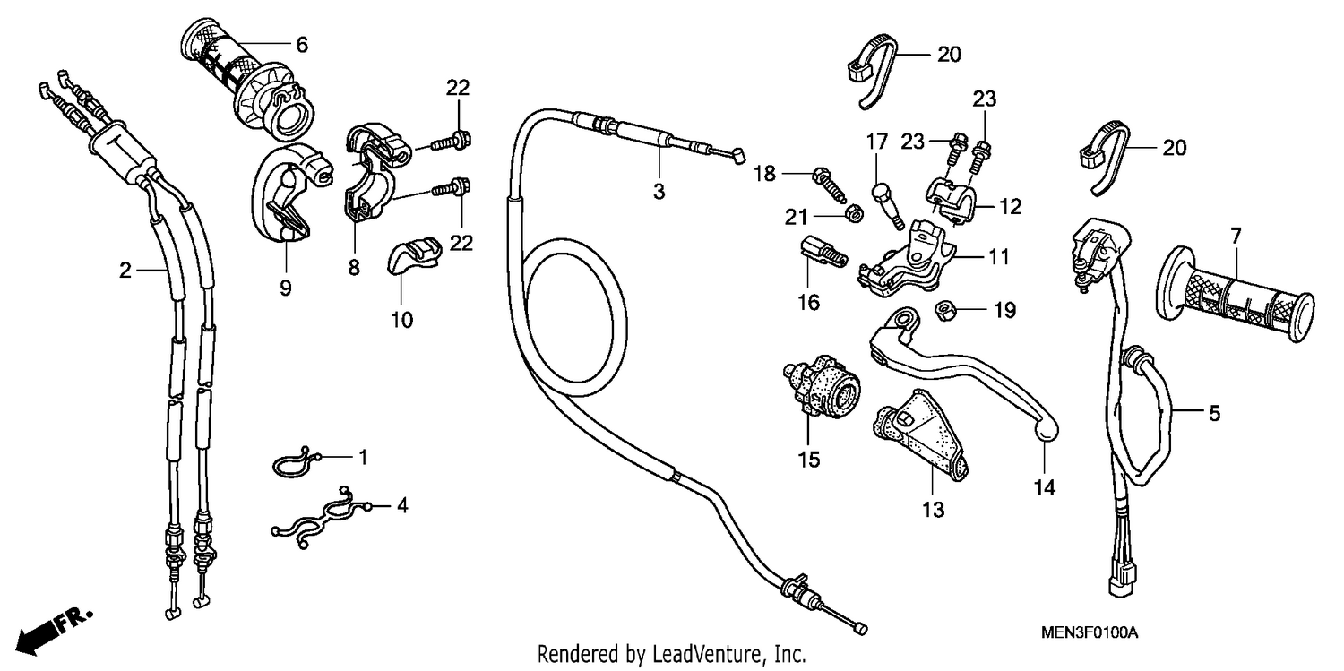 HANDLE LEVER/SWITCH/CABLE