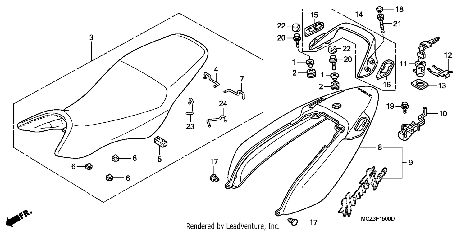 SEAT/SEAT COWL