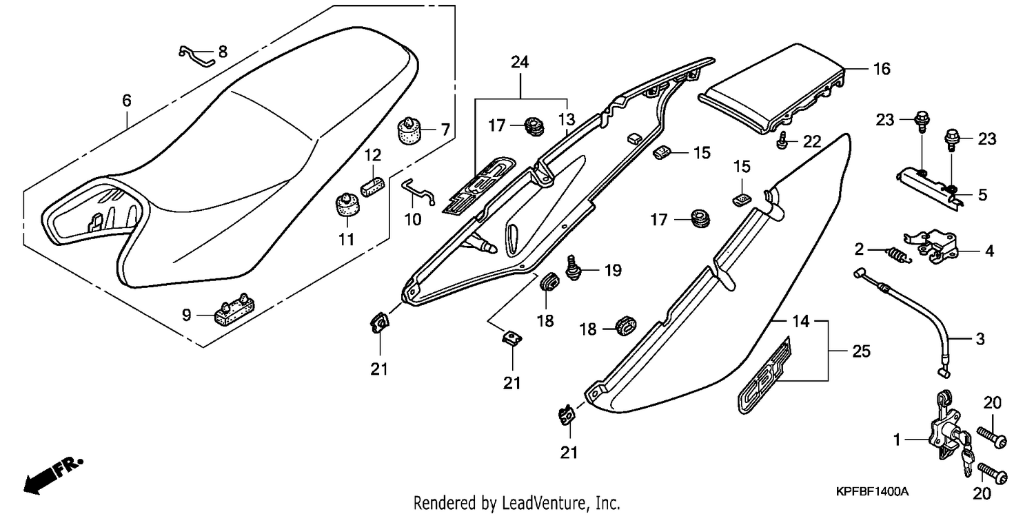 SEAT/REAR COWL