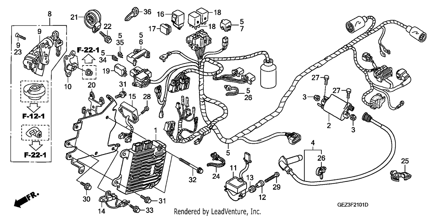 WIRE HARNESS (NPS505/6)