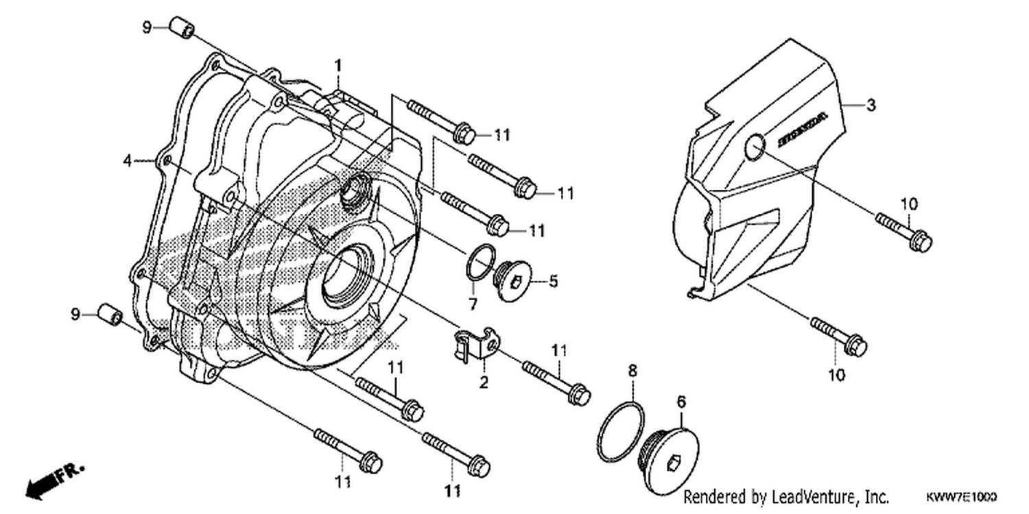  LEFT CRANKCASE COVER