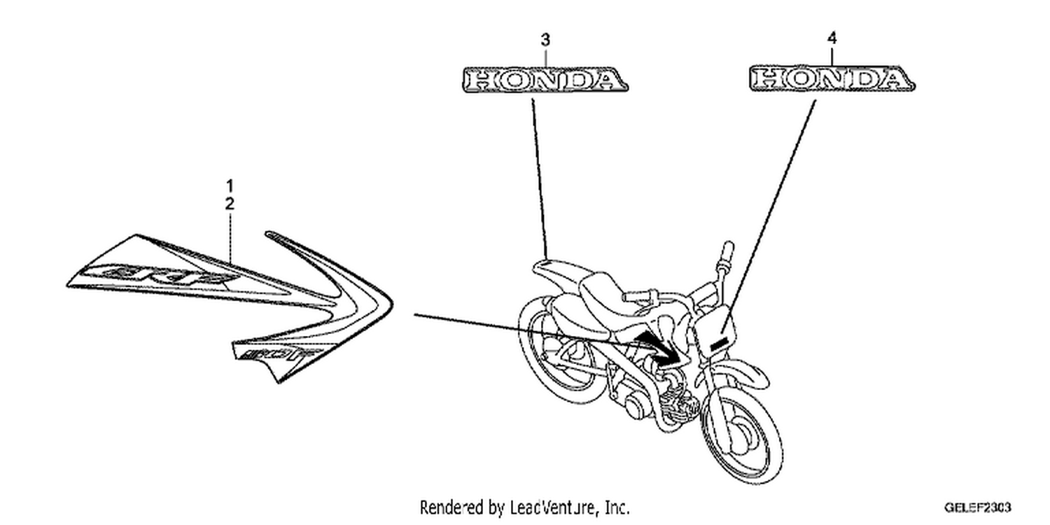 3 MARK/ STRI PE (CRF50FB)