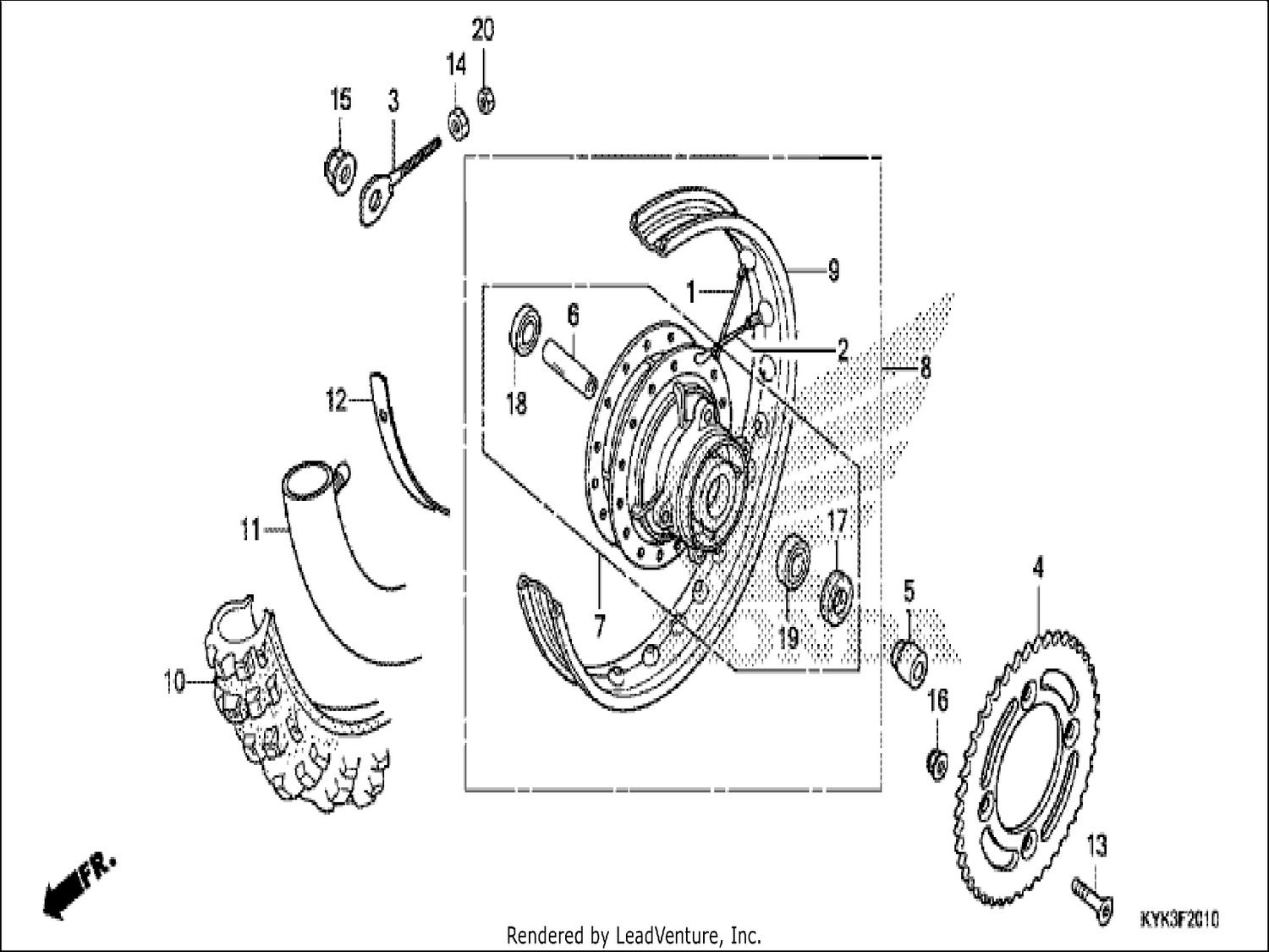  10 REAR WHEEL