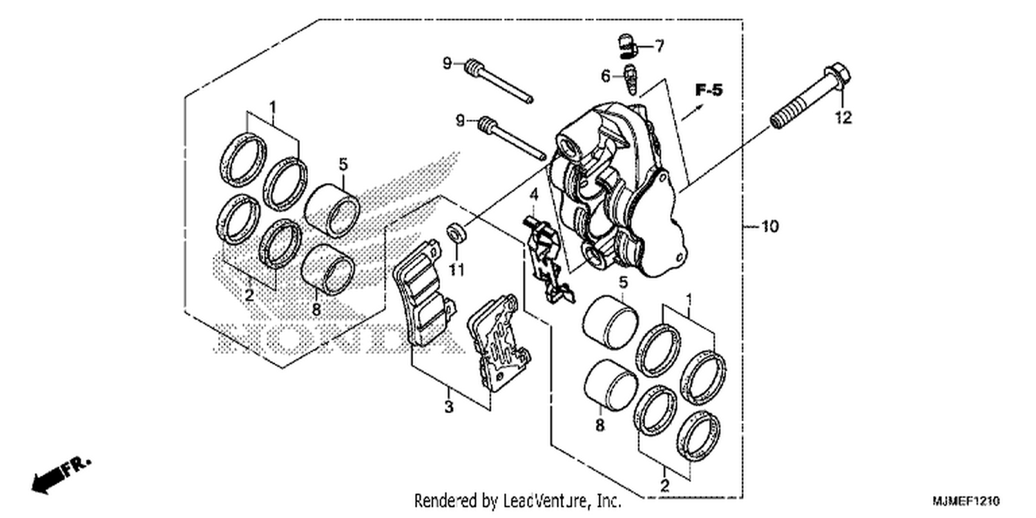  10 RIGHT FRONT BRAKE CALIPER