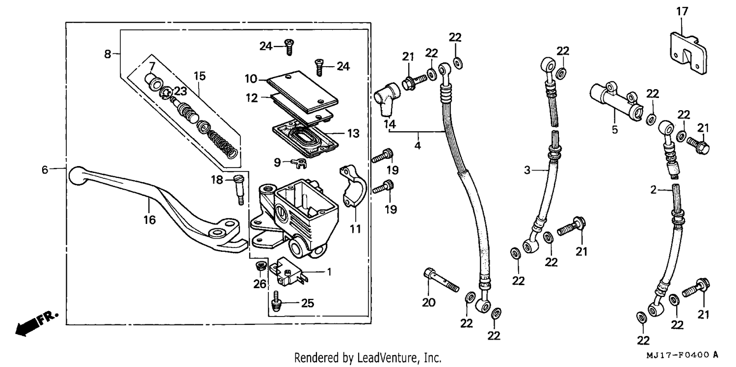 FRONT BRAKE MASTER CYLINDER