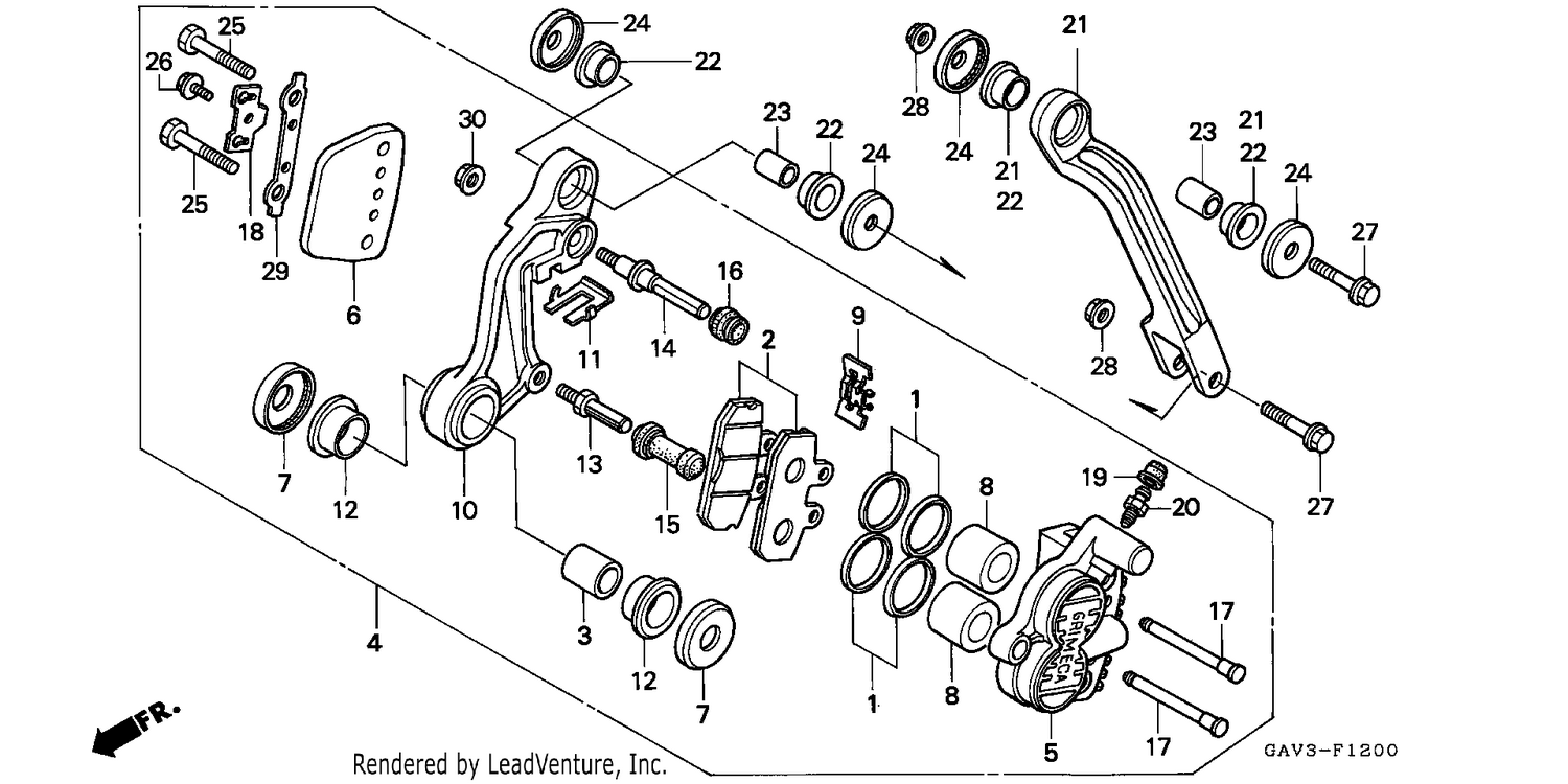 FRONT BRAKE CALIPER