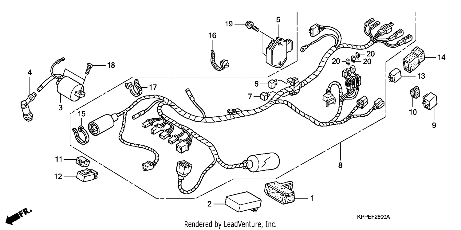 WIRE HARNESS (CBR125R/RS/RW5/RW6/RW8)