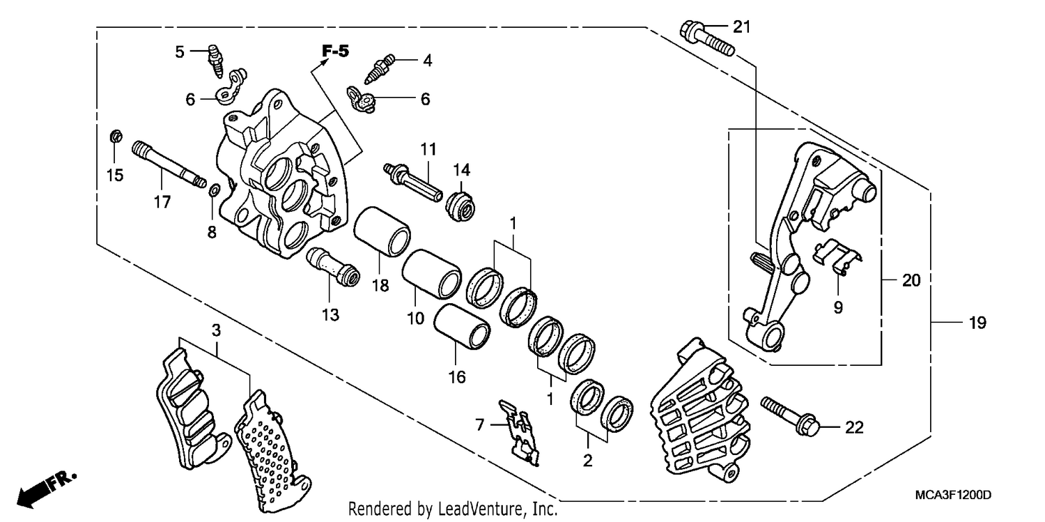 R. FRONT BRAKE CALIPER