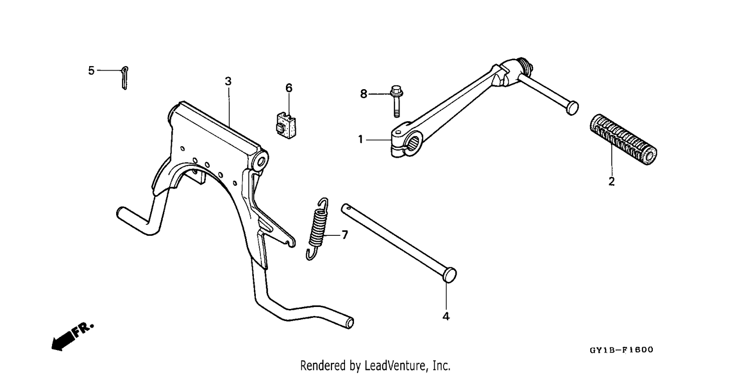 STAND/KICK STARTER ARM