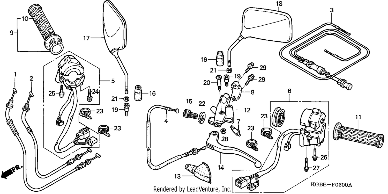 HANDLE LEVER/SWITCH/CABLE