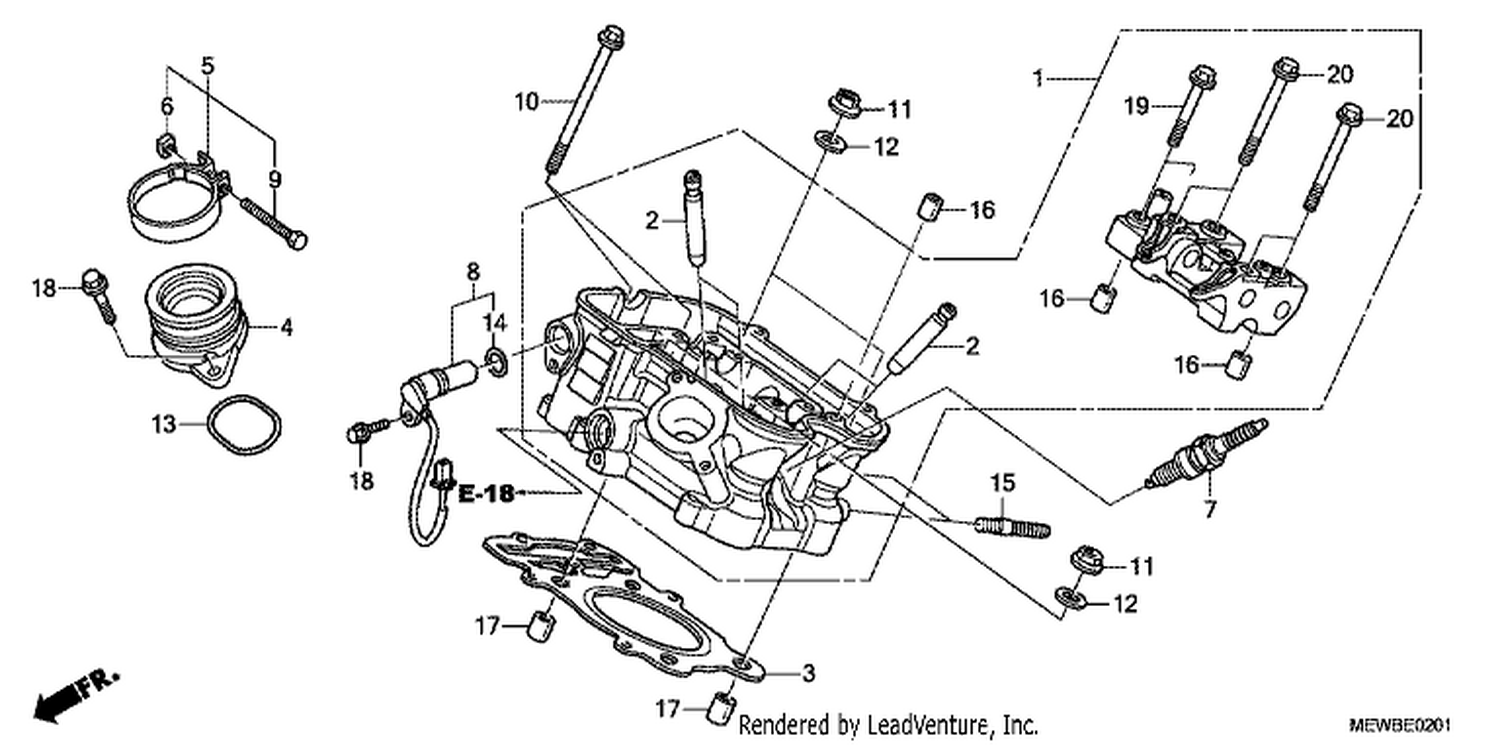  1 REAR CYLI NDER HEAD