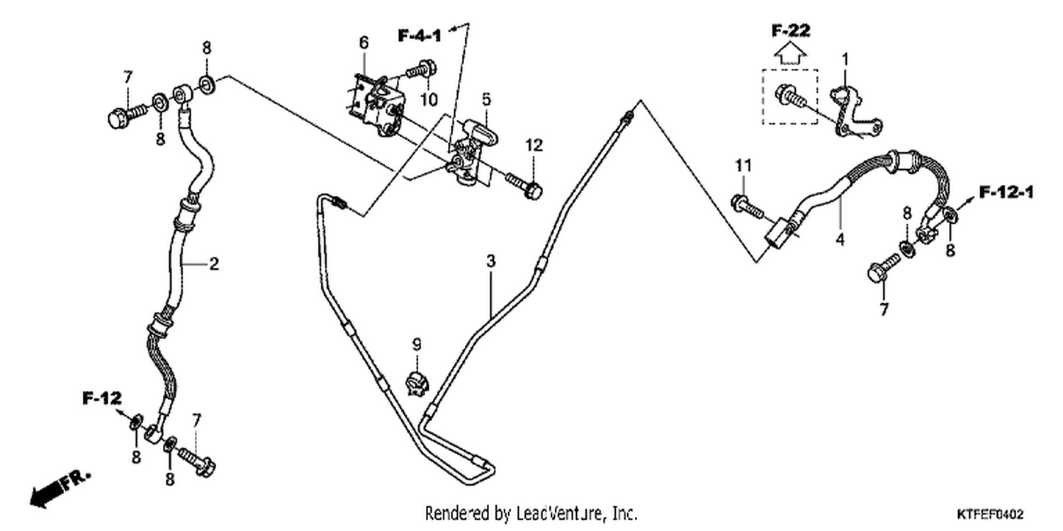  2 RR. BRAKE HOSE/BRAKE PIPE