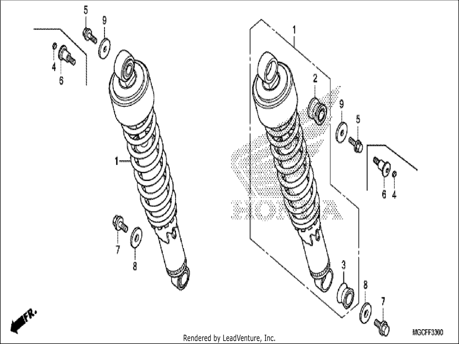  REAR CUSHION (CB1100CA/TAD)