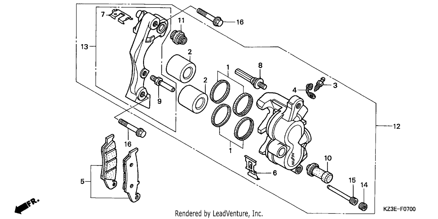 FRONT BRAKE CALIPER