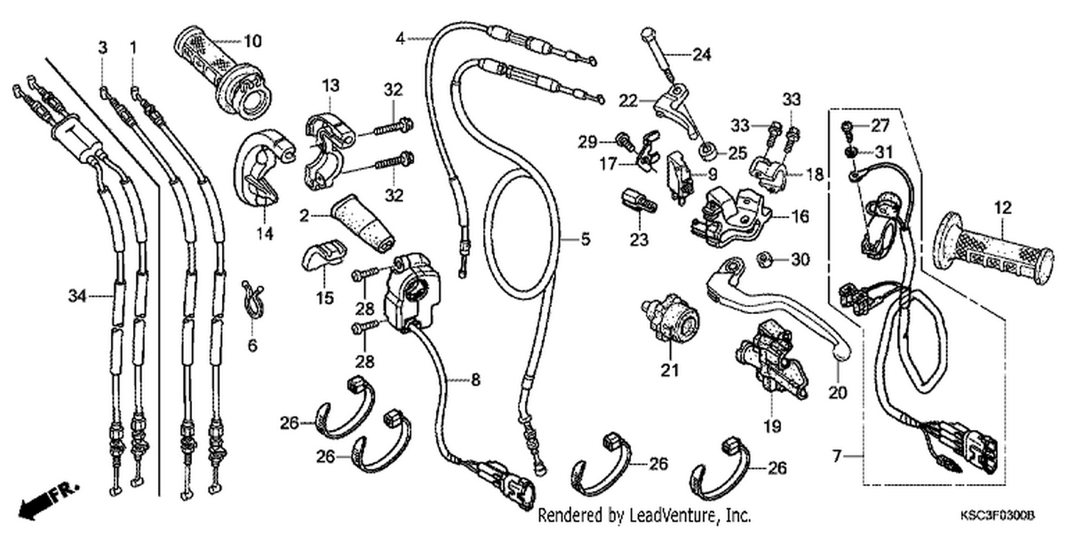 HANDLE LEVER/SWITCH/CABLE