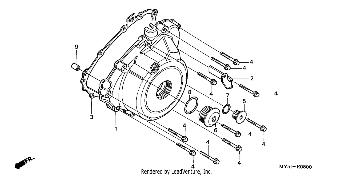 LEFT CRANKCASE COVER
