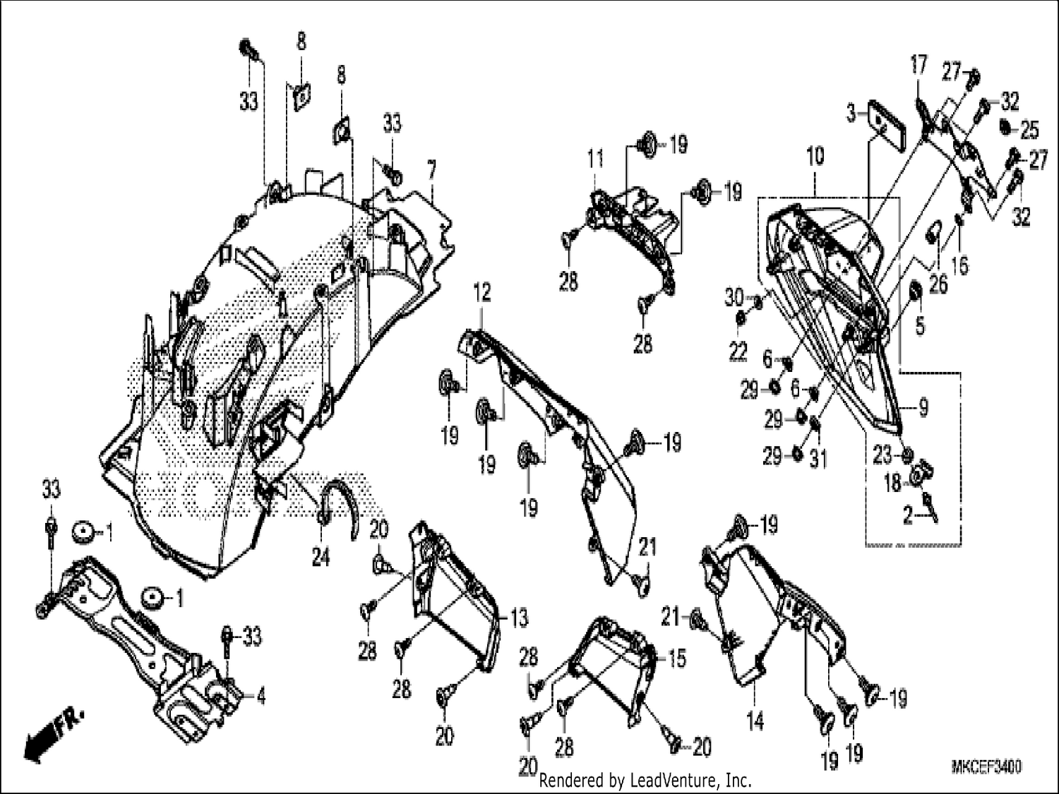  REAR FENDER