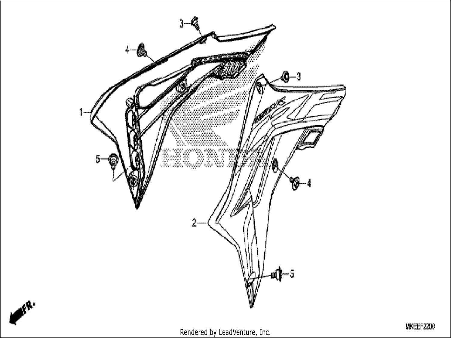  RADIATOR SHROUD (CRF450R)
