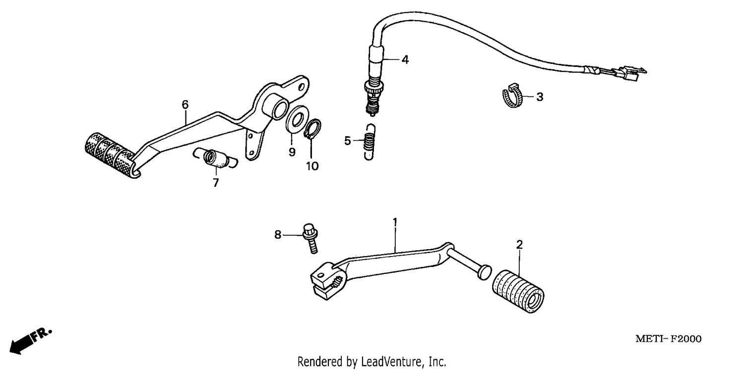 BRAKE PEDAL/ CHANGE PEDAL