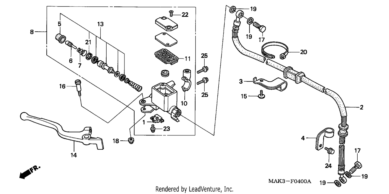 FR. BRAKE MASTER CYLINDER