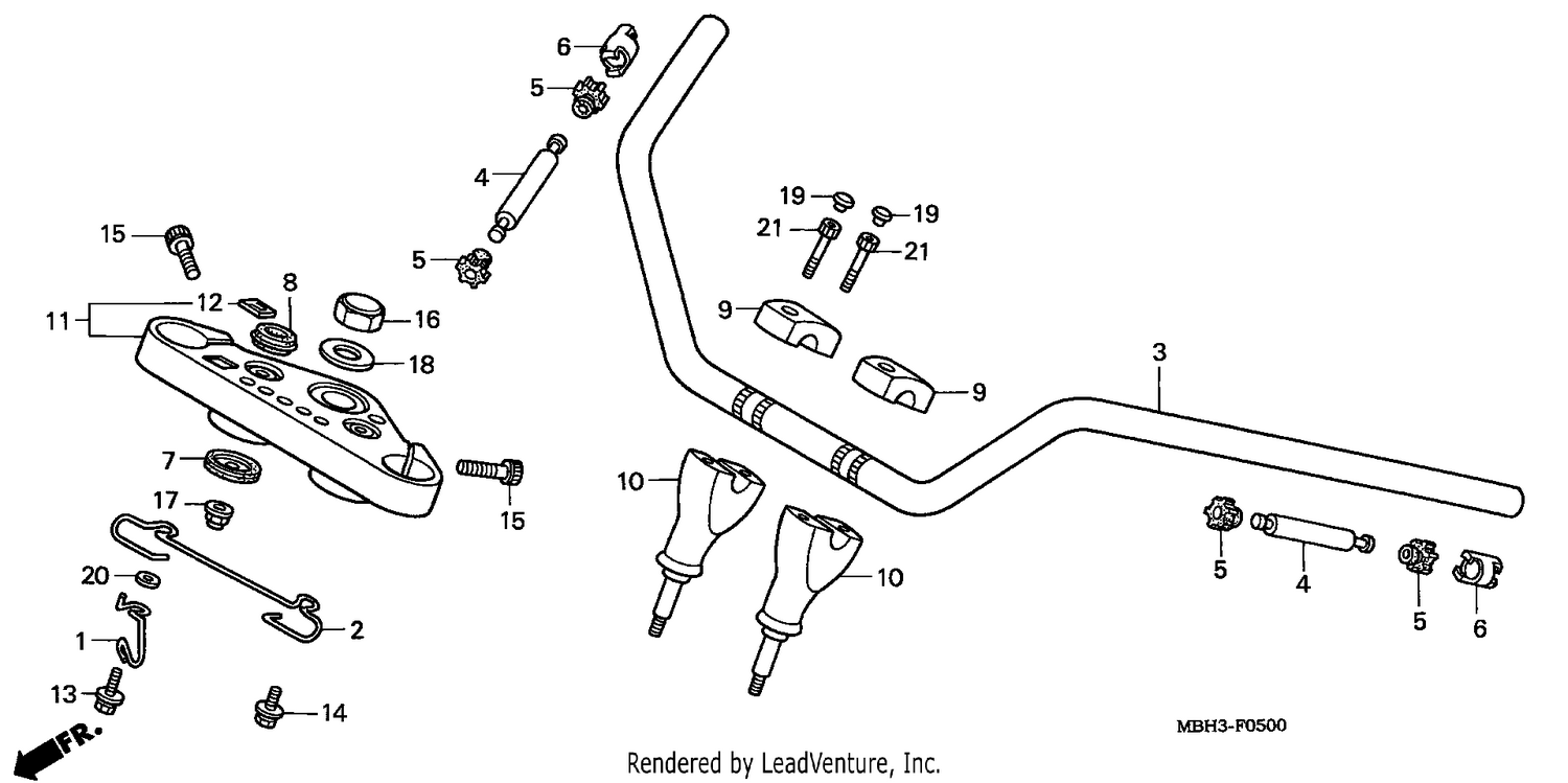 HANDLE PIPE/TOP BRIDGE