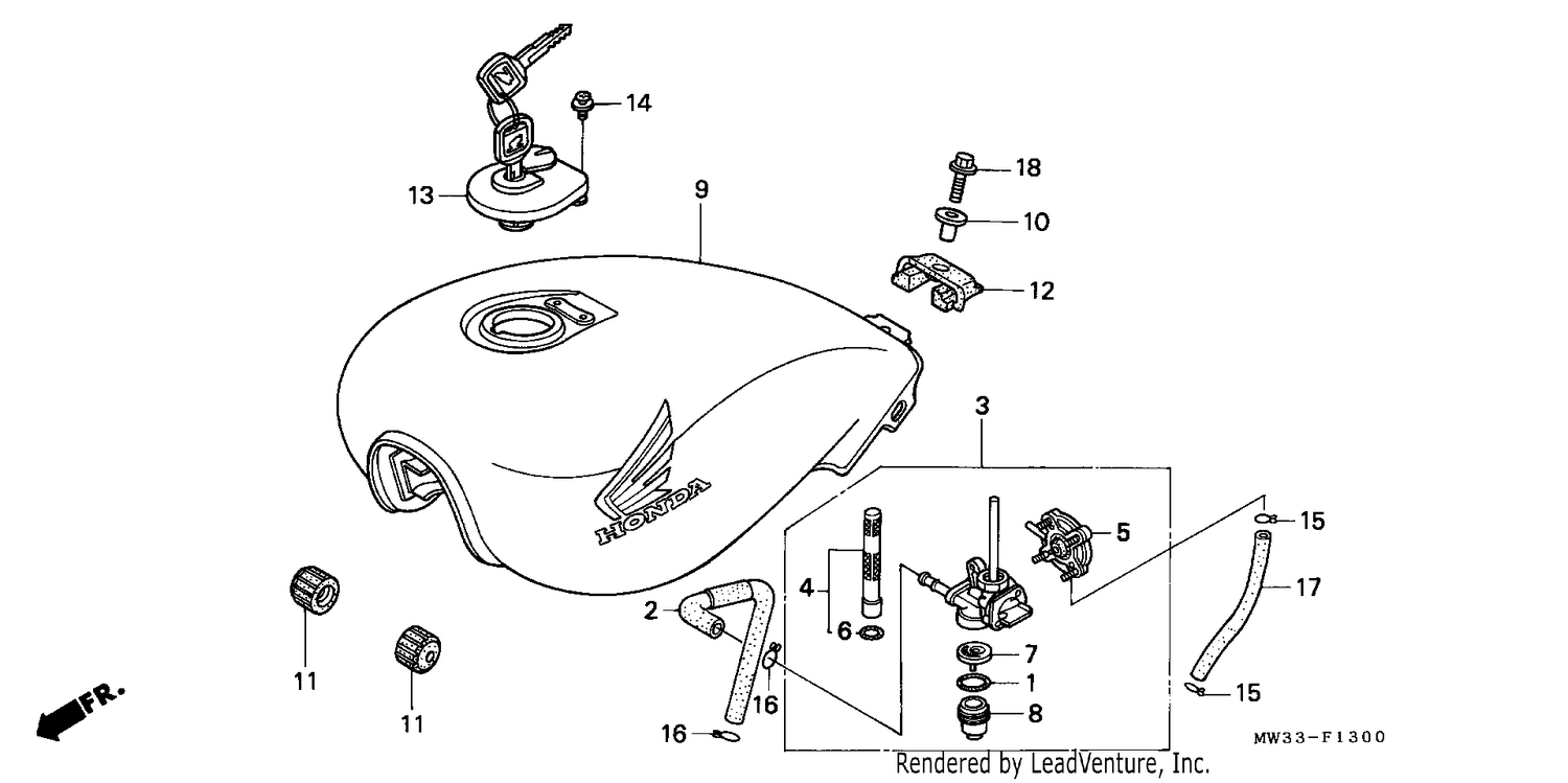 FUEL TANK (CB750)