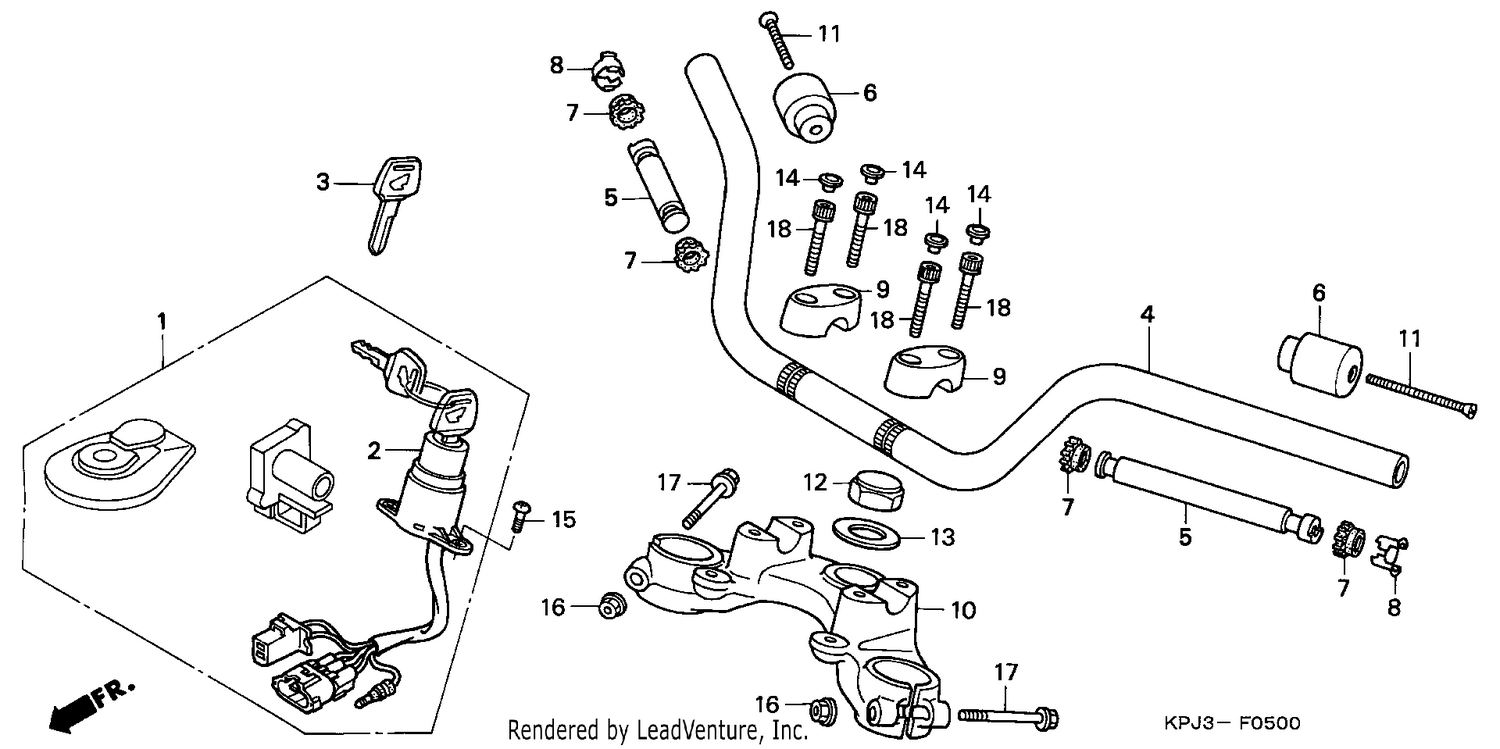 HANDLE PIPE/TOP BRIDGE