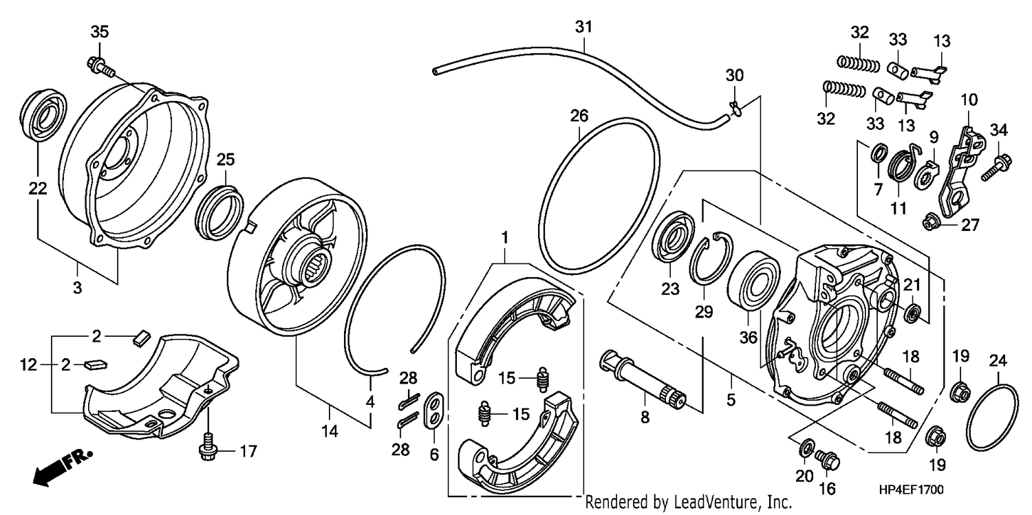 REAR BRAKE PANEL