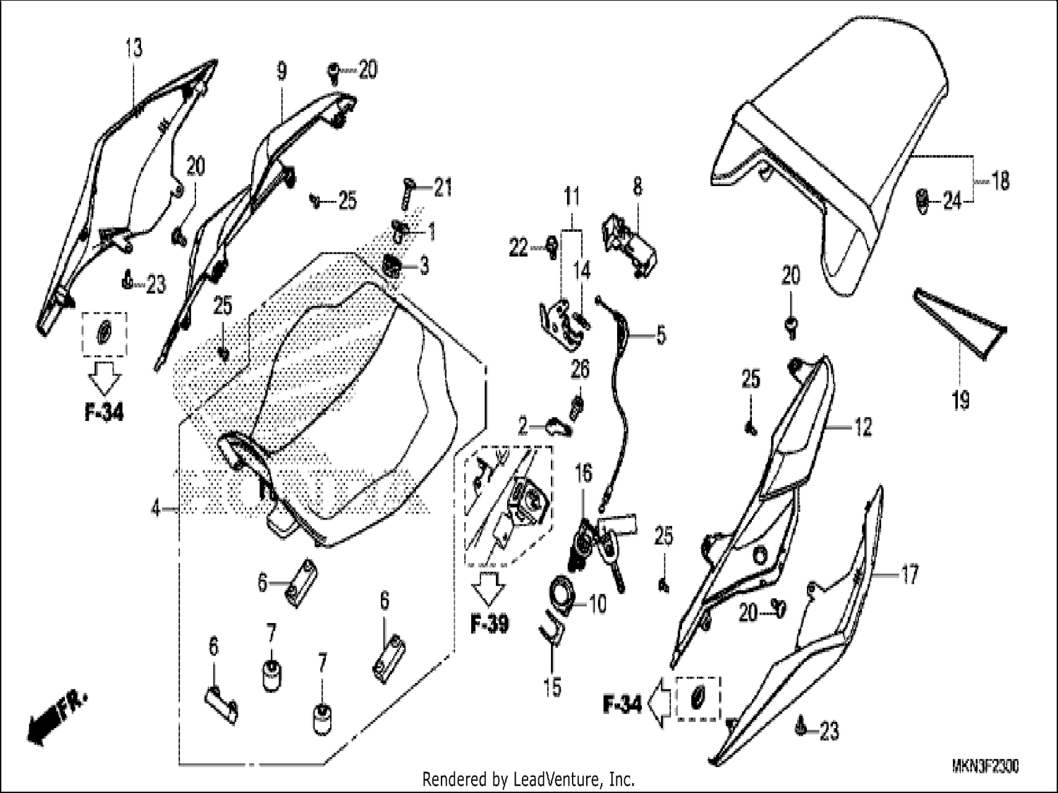  SEAT/REAR COWL
