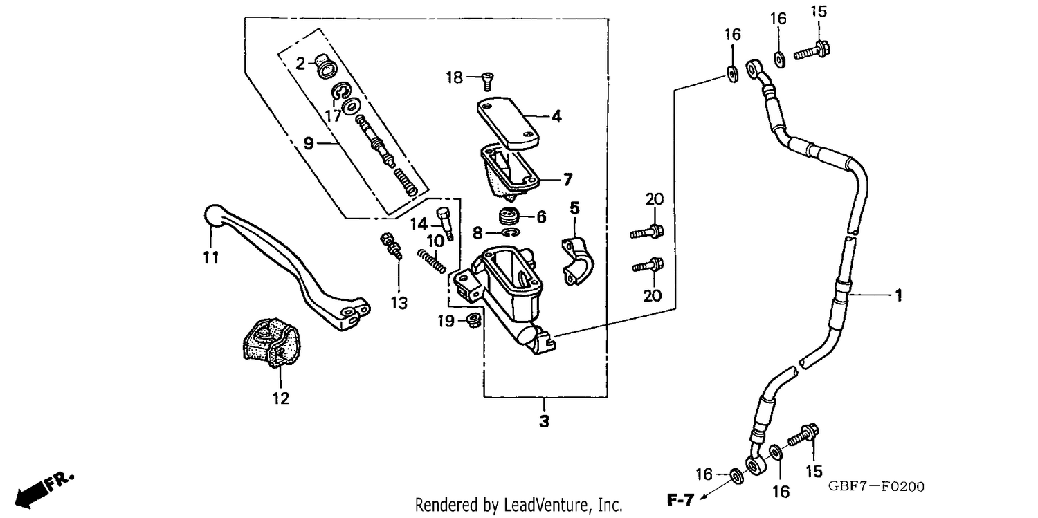 FR. BRAKE MASTER CYLINDER
