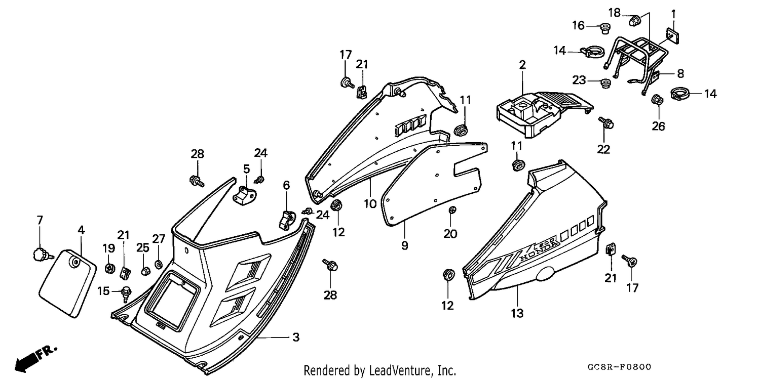 CENTER COVER/BODY COVER