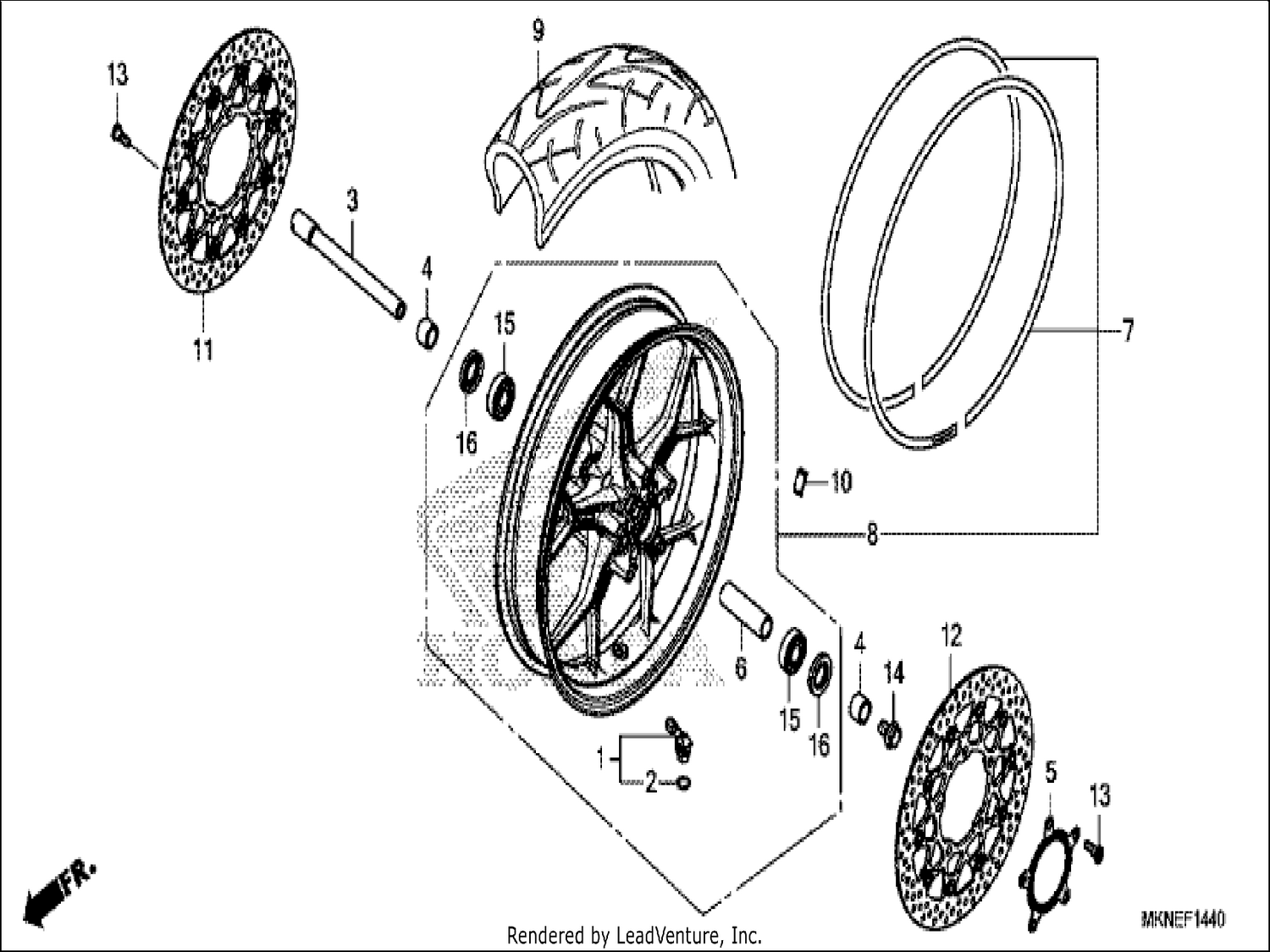  40 FRONT WHEEL