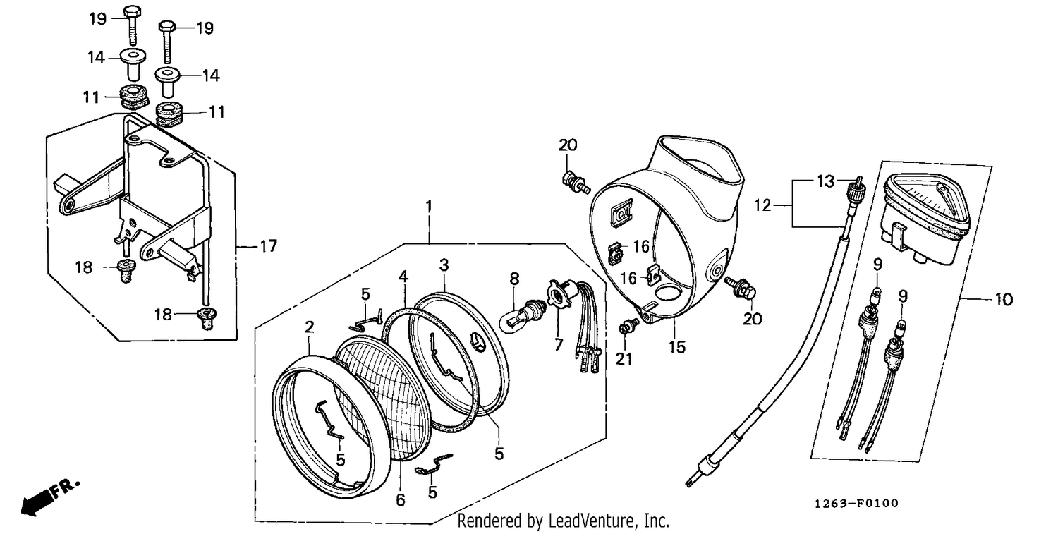HEADLIGHT/SPEEDOMETER