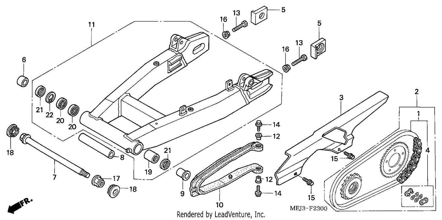 SWINGARM/CHAIN CASE