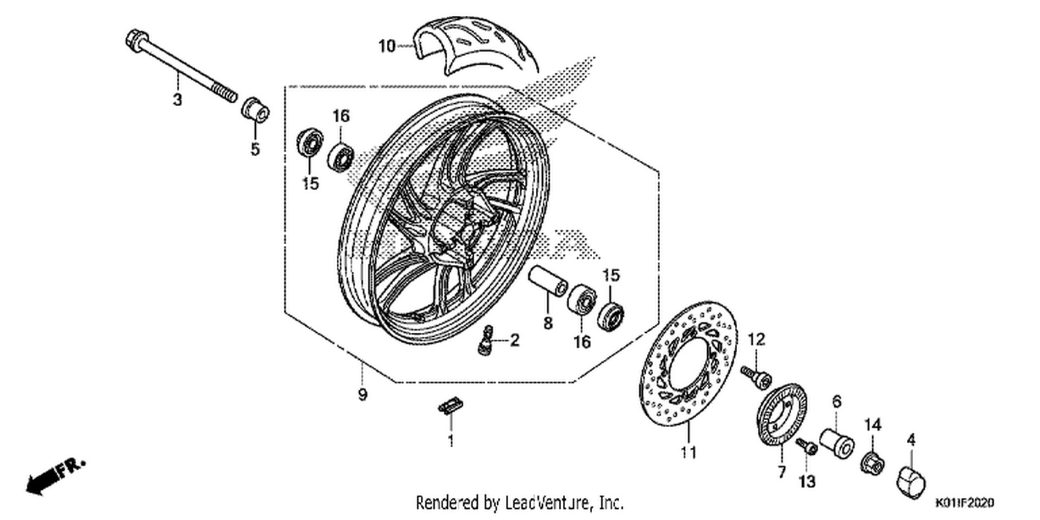  20 FRONT WHEEL