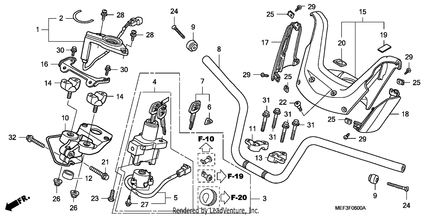 HANDLE PIPE/HANDLE COVER (FJS400D8)