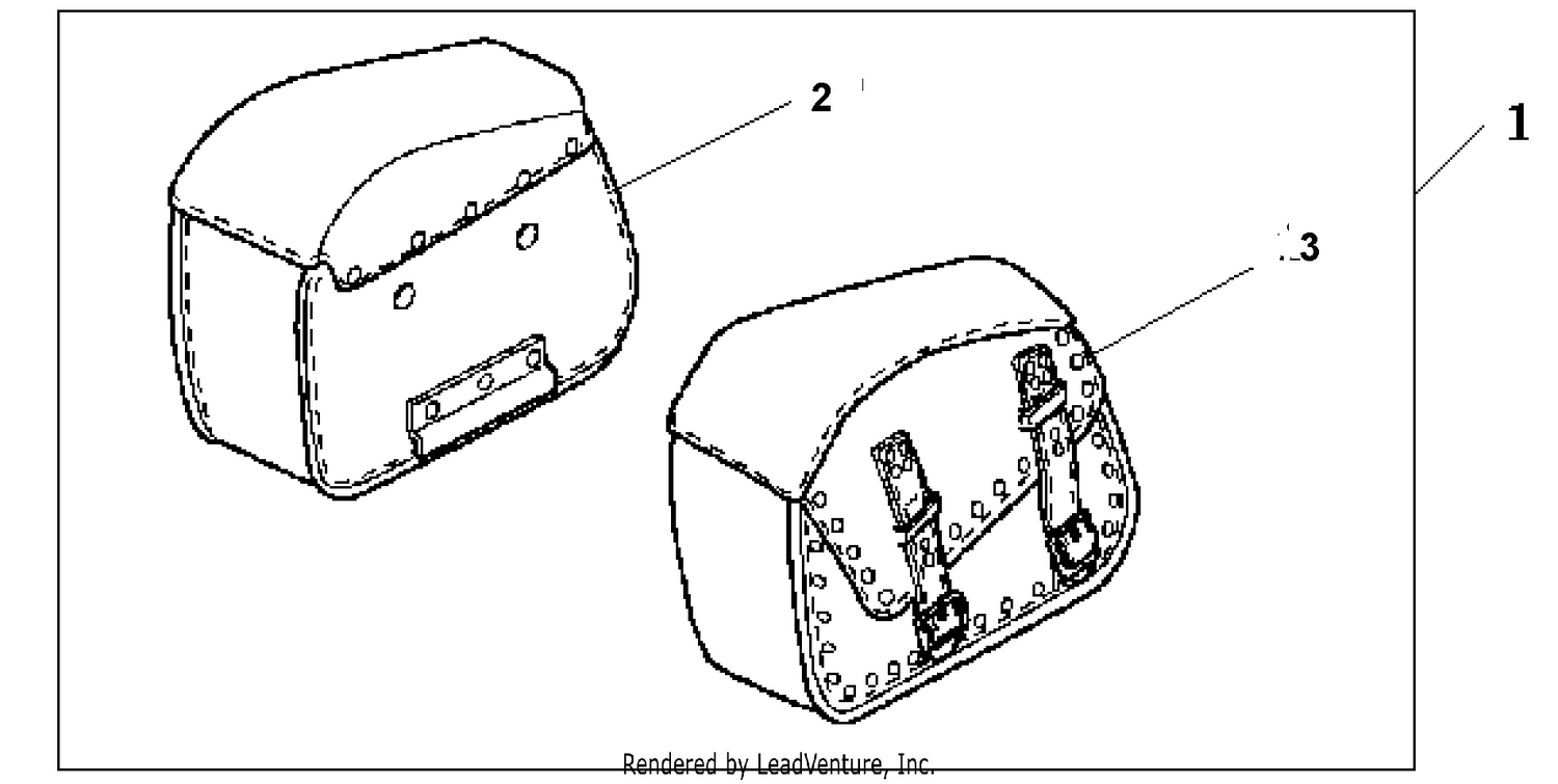 LEATHER SADDLEBAG DELUX