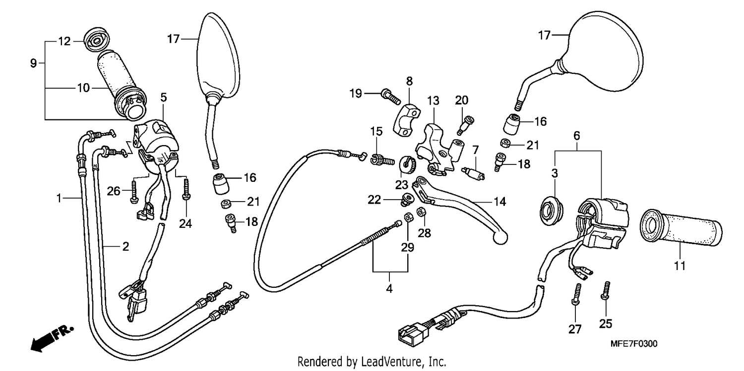 HANDLE LEVER/SWITCH/CABLE