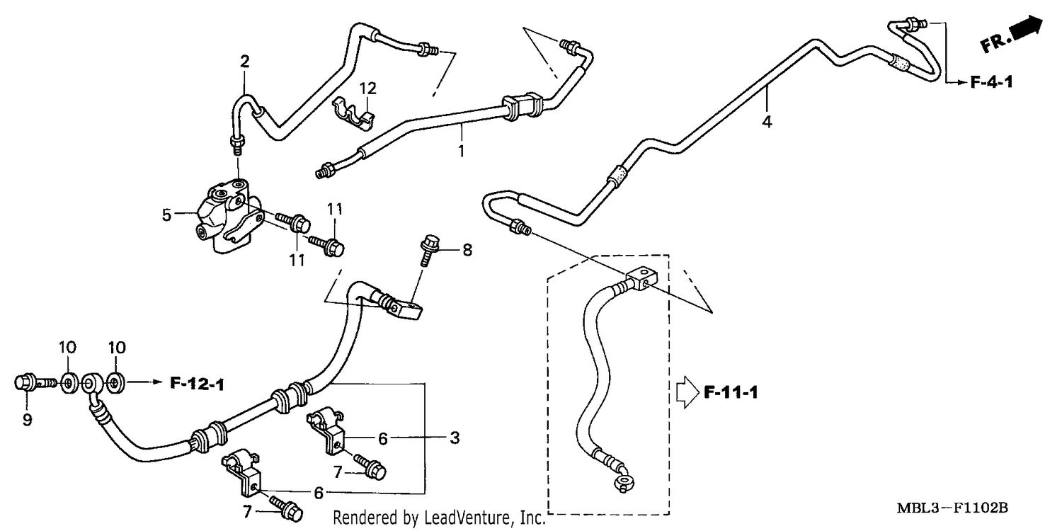 BRAKE LINES (NT650V2/3/4/5)