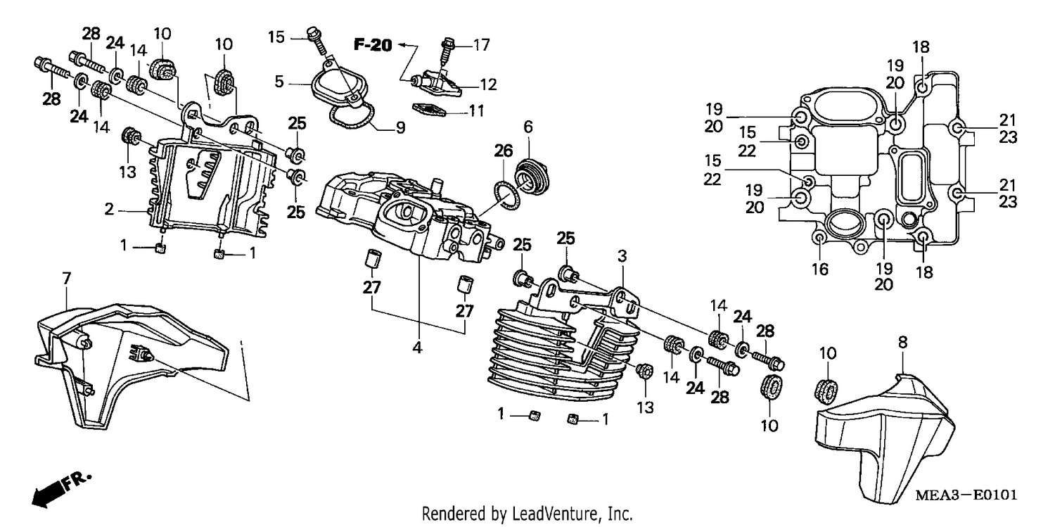 REAR CYLINDER HEAD COVER