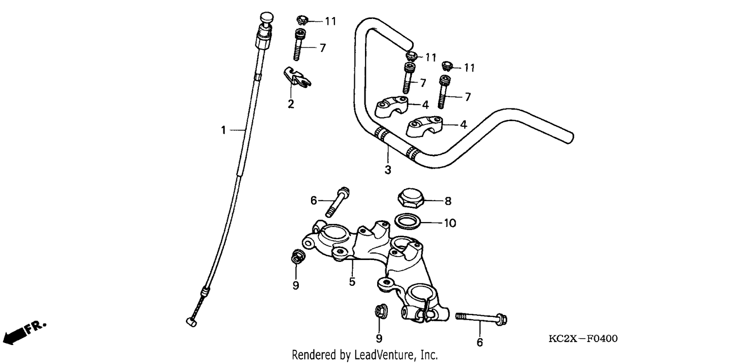 HANDLE PIPE/TOP BRIDGE