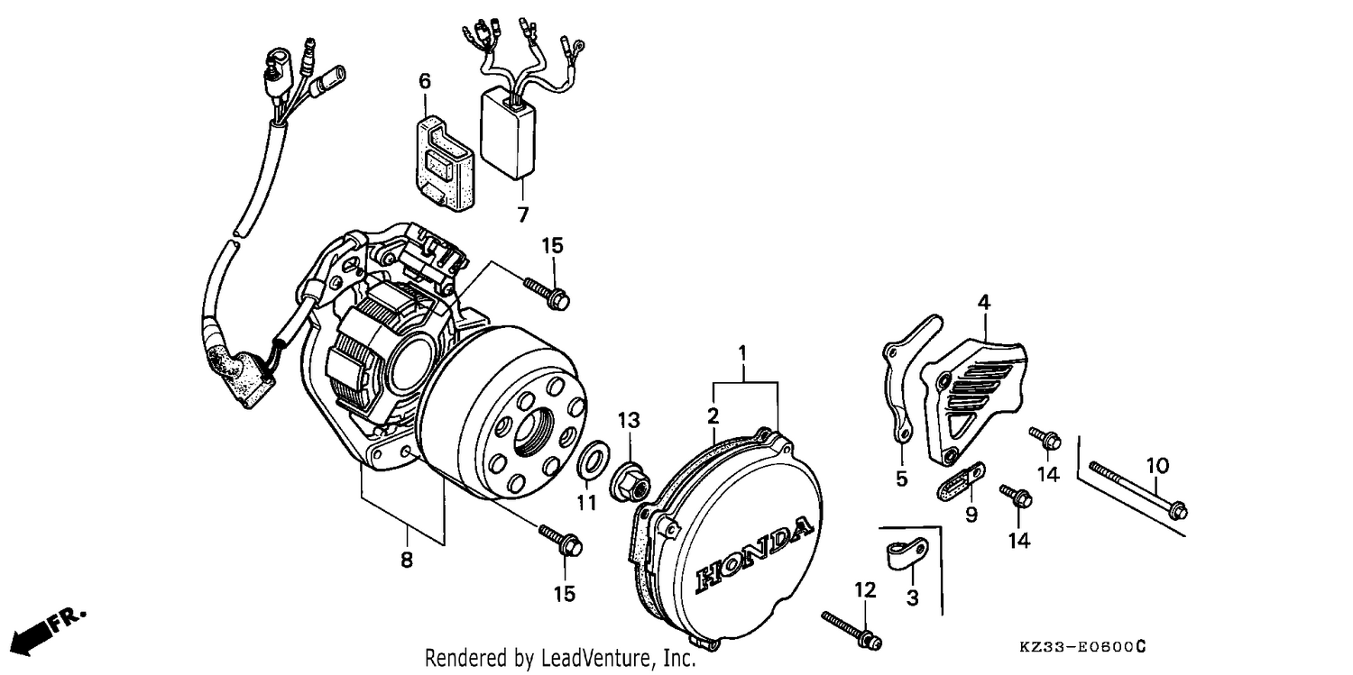GENERATOR/C.D.I. UNIT/ LEFT CRANKCASE COVER