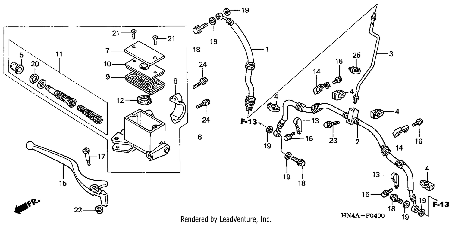 FR. BRAKE MASTER CYLINDER