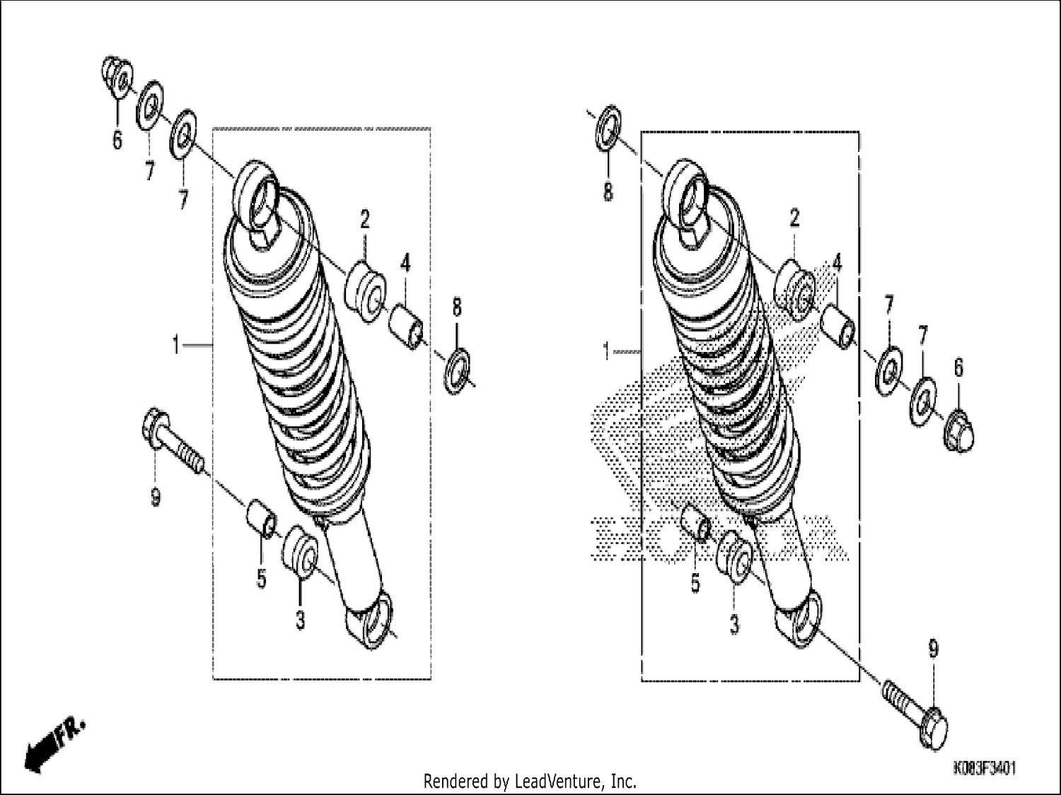  1 REAR CUSHION (CG110SHJ/K)