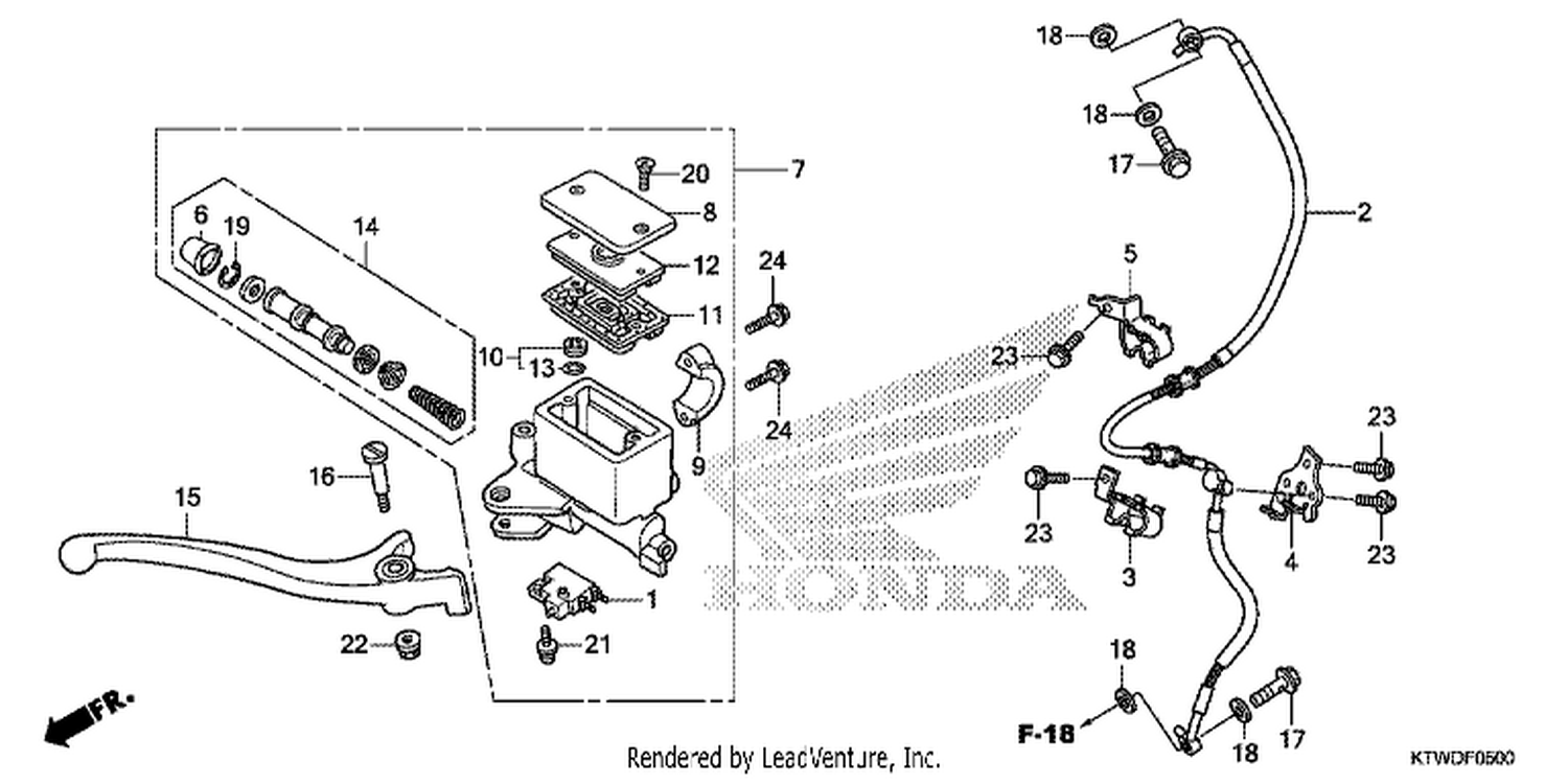  FRONT BRAKE MASTER CYLINDER