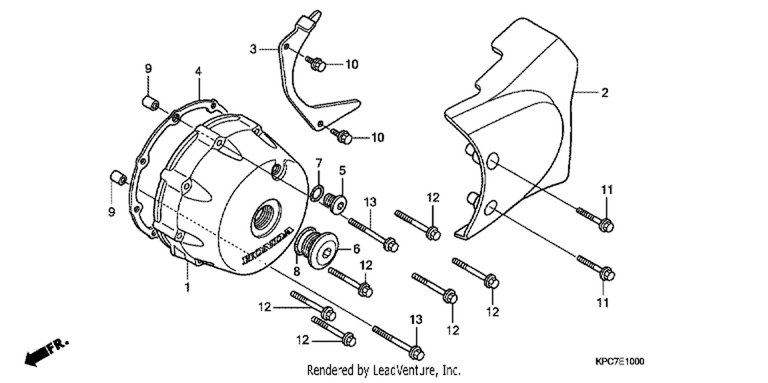  LEFT CRANKCASE COVER